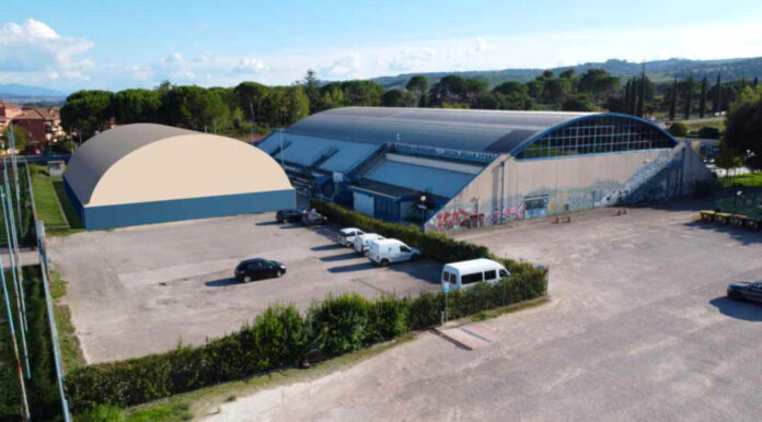 rendering tensostruttura Palazzetto (1)