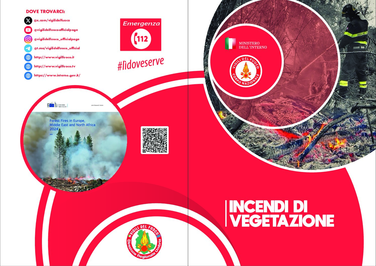 Ad Agriumbria lo stand dei Vigili del Fuoco dedicato alla prevenzione degli incendi di vegetazione e all’antincendio boschivo .