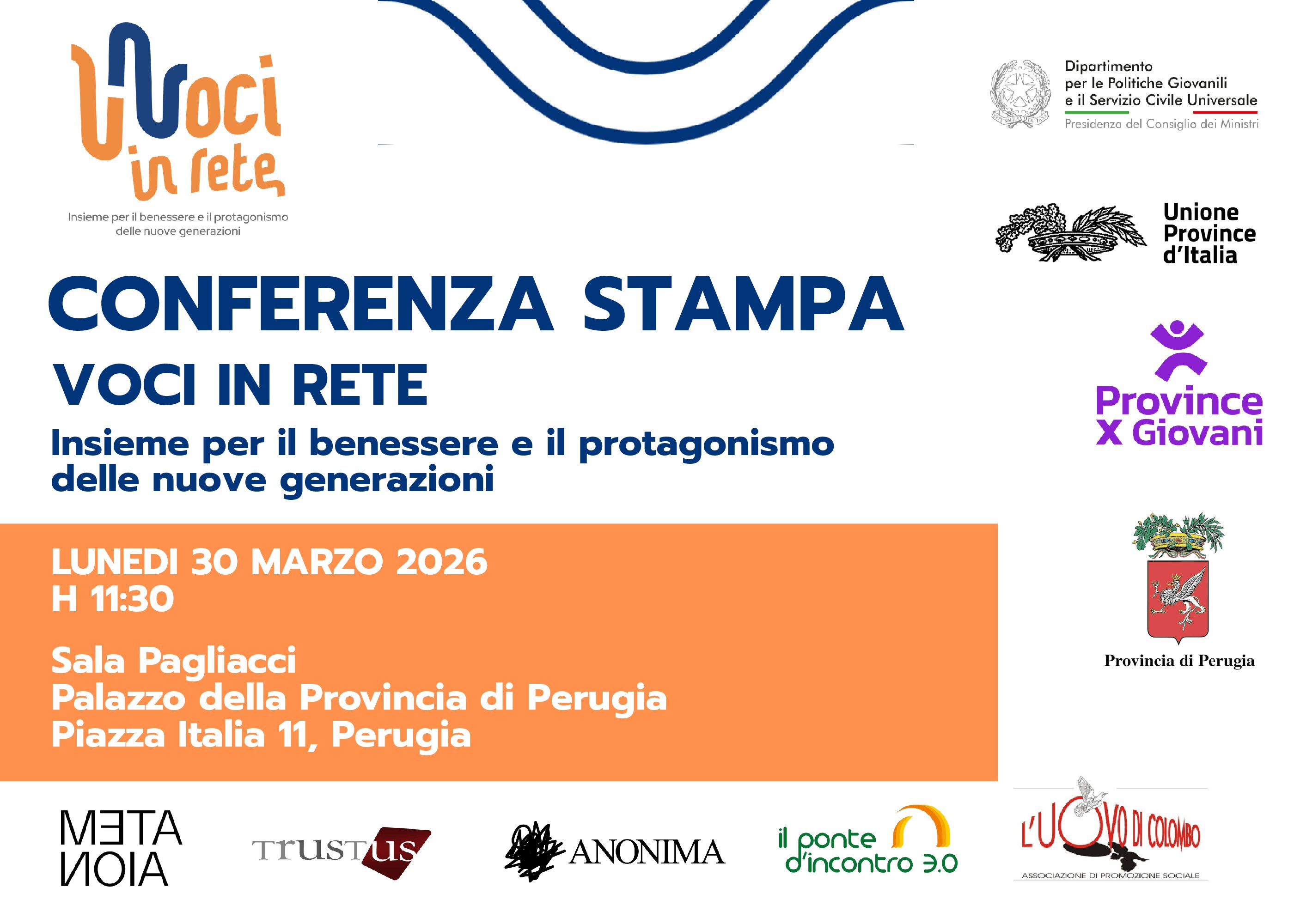 Lunedì conferenza stampa di presentazione del progetto “Voci in Rete”