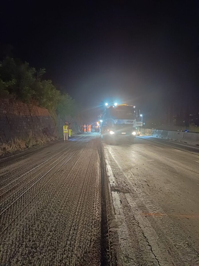 Anas E45 lavori notturni collestrada 02