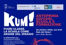 KUM Festival, il 20 ottobre anteprima dedicata a giovani, scuola e formazione L’evento è realizzato in collaborazione con Confcommercio Umbria, in occasione dei 30° anniversario del Polo Formativo, Innovazione Terziario e Università dei sapori